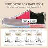 imageSTQ Toddler Girls Boys Wide Toe Barefoot Shoes Kids Walking Tennis Comfort Sneakers Lightweight Breathable Gym ShoePurple Smile
