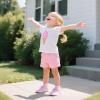 imageSTQ Toddler Girls Boys Wide Toe Barefoot Shoes Kids Walking Tennis Comfort Sneakers Lightweight Breathable Gym ShoeWater Pink