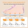 imageSTQ Toddler Girls Boys Wide Toe Barefoot Shoes Kids Walking Tennis Comfort Sneakers Lightweight Breathable Gym ShoeWater Pink
