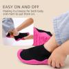 imageSTQ Toddler Shoes Wide Toe Box Boys Slip on Shoes for Kids Girls Sock ShoesBlack Rose