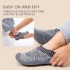 imageSTQ Toddler Shoes Wide Toe Box Boys Slip on Shoes for Kids Girls Sock ShoesGrey