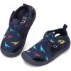 imageSTQ Boys Girls Water Shoes QuickDry Slip on Beach Swim Pool SandalsToddlerLittle KidNavy