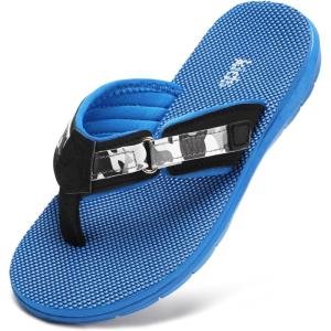 imageFlip Flops Girls Sandals Boys Unisex Summer Beach Non Slip LittleBig Kid Outdoor ampamp IntdoorBlack Blue