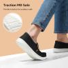 imageSTQ Slip on Boat Shoes for Women Orthopedic Casual Loafers with Arch SupportClassical Black White