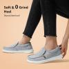 imageSTQ Slip on Boat Shoes for Women Orthopedic Casual Loafers with Arch SupportLight Grey