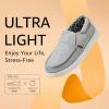 imageSTQ Slip on Boat Shoes for Women Orthopedic Casual Loafers with Arch SupportLight Grey