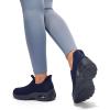 imageSTQ Walking Shoes Women Slip On Sneakers Air Cushion Comfortable Breathable Lightweight Mesh Shoes Shock Absorbing Design Ideal for Plantar Fasciitis All Day StandingNavy Teal