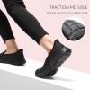 imageSTQ Walking Shoes Women Slip on Sneakers Orthopedic Shoes Non Slip Elderly Comfort Lightweight Casual Standing TravellingBlack