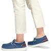 imageSTQ Womens Slip on LoafersOrthopedic Comfotable Fur Lined Ultralight Boat Casual Shoes with Arth SupportDenim Blue