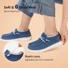 imageSTQ Womens Slip on LoafersOrthopedic Comfotable Fur Lined Ultralight Boat Casual Shoes with Arth SupportDenim Blue