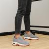 imageSTQ Womens Slip on Walking Shoes Air Cushion Comfortable Supportive Orthopedic Nursing Sneakers for Plantar FasciitisLight Grey Pink