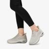imageSTQ Womens Slip on Walking Shoes Air Cushion Comfortable Supportive Orthopedic Nursing Sneakers for Plantar FasciitisTaupe