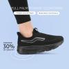 imageSTQ Womens Slip on Walking Shoes Supportive Non Slip Work Lightweight Cushion Plantar Fasciitis Orthopedic Breathable Sneakers for All Day StandingAll Black