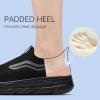 imageSTQ Womens Slip on Walking Shoes Supportive Non Slip Work Lightweight Cushion Plantar Fasciitis Orthopedic Breathable Sneakers for All Day StandingAll Black