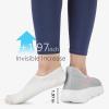 imageSTQ Womens Slip on Walking Shoes Supportive Non Slip Work Lightweight Cushion Plantar Fasciitis Orthopedic Breathable Sneakers for All Day StandingLight Grey Pink