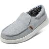 imageSTQ Slip on Boat Shoes for Women Orthopedic Casual Loafers with Arch SupportLight Grey