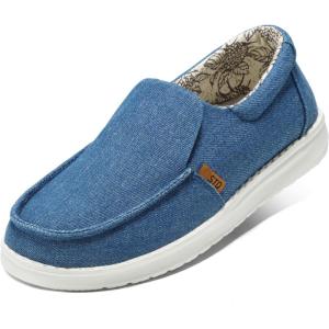 imageSTQ Slip on Boat Shoes for Women Orthopedic Casual Loafers with Arch SupportDenim Blue