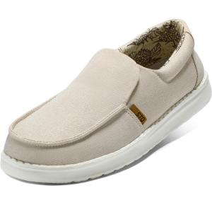 imageSTQ Slip on Boat Shoes for Women Orthopedic Casual Loafers with Arch SupportTaupe