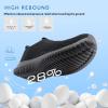 imageSTQ Kids Shoes Girls Boys Lightweight Slip on Walking SneakersAll Black