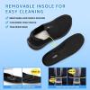 imageSTQ Kids Shoes Girls Boys Lightweight Slip on Walking SneakersAll Black
