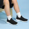 imageSTQ Kids Shoes Girls Boys Lightweight Slip on Walking SneakersBlack White