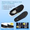 imageSTQ Kids Shoes Girls Boys Lightweight Slip on Walking SneakersBlack White
