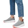 imageSTQ Maternity Walking Shoes Womens Slip on SneakerLight Grey Pink
