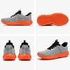 imageSTQ Road Running Shoes for Womens Breathable Cushion Tennis Walking Sneakers Women Athletic Gym Workout Sport Training Fitness Cushioned Lightweight Comfort Plantar FasciitisMedium Grey Orange