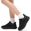 imageSTQ Road Running Shoes for Womens Breathable Walking Tennis Sneakers Women Athletic Gym Workout Cushion Sport Training Fitness Cushioned Lightweight Comfort Plantar FasciitisAll Black