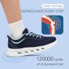 imageSTQ Road Running Shoes for Womens Breathable Walking Tennis Sneakers Women Athletic Gym Workout Cushion Sport Training Fitness Cushioned Lightweight Comfort Plantar FasciitisNavy