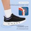 imageSTQ Road Running Shoes for Womens Breathable Walking Tennis Sneakers Women Athletic Gym Workout Cushion Sport Training Fitness Cushioned Lightweight Comfort Plantar FasciitisBlack Purple