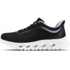 imageSTQ Road Running Shoes for Womens Breathable Walking Tennis Sneakers Women Athletic Gym Workout Cushion Sport Training Fitness Cushioned Lightweight Comfort Plantar FasciitisBlack Purple