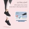 imageSTQ Slip On Sneakers for Women Lightweight Walking Shoes Comfortable Breathable Mesh with Arch SuuportBlack Grey