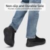 imageSTQ Slip on Sneakers Men Comfort Walking Shoes Orthopedic Shoes for Plantar FasciitisAll Black