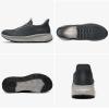 imageSTQ Slip on Sneakers Men Comfort Walking Shoes Orthopedic Shoes for Plantar FasciitisDark Grey