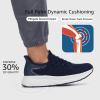 imageSTQ Slip on Sneakers Men Comfort Walking Shoes Orthopedic Shoes for Plantar FasciitisNavy