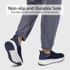 imageSTQ Slip on Sneakers Men Comfort Walking Shoes Orthopedic Shoes for Plantar FasciitisNavy