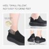 imageSTQ Slip on Sneakers Women Walking Shoes with Arch Support Comfortable NonSlip Nurse ShoesAll Black