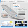 imageSTQ Slip on Sneakers Women Walking Shoes with Arch Support Comfortable NonSlip Nurse ShoesLight Grey Pink