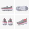 imageSTQ Slip on Sneakers Women Walking Shoes with Arch Support Comfortable NonSlip Nurse ShoesLight Grey Pink
