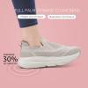 imageSTQ Slip on Sneakers Women Walking Shoes with Arch Support Comfortable NonSlip Nurse ShoesTaupe