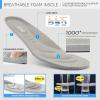 imageSTQ Slip on Sneakers Women Walking Shoes with Arch Support Comfortable NonSlip Nurse ShoesTaupe