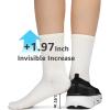 imageSTQ Slip on Sneakers Women Walking Shoes with Arch Support Memory FoamBlack White