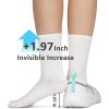 imageSTQ Slip on Sneakers Women Walking Shoes with Arch Support Memory FoamWhite Teal