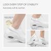 imageSTQ Slip on Walking Shoes for Women Arch Support Mesh Comfy Work ShoesWhite