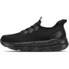 imageSTQ Slip on Womens Sneakers Orthopedic Walking Shoes Comfortable Breathable Sneakers with Arch SupportAll Black