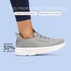 imageSTQ Slip on Womens Sneakers Orthopedic Walking Shoes Comfortable Breathable Sneakers with Arch SupportLight Grey