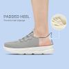 imageSTQ Slip on Womens Sneakers Orthopedic Walking Shoes Comfortable Breathable Sneakers with Arch SupportLight Grey