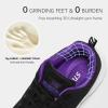 imageSTQ Tennis Shoes Womens Sneakers Breathable Mesh Walking Shoes Arch Support Orthopedic Athletic Workout Gym Running Shoe for Travel Jogging Sports Cross TrainingBlackPurple