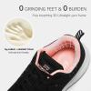 imageSTQ Tennis Shoes Womens Sneakers Breathable Mesh Walking Shoes Arch Support Orthopedic Athletic Workout Gym Running Shoe for Travel Jogging Sports Cross TrainingBlackPink